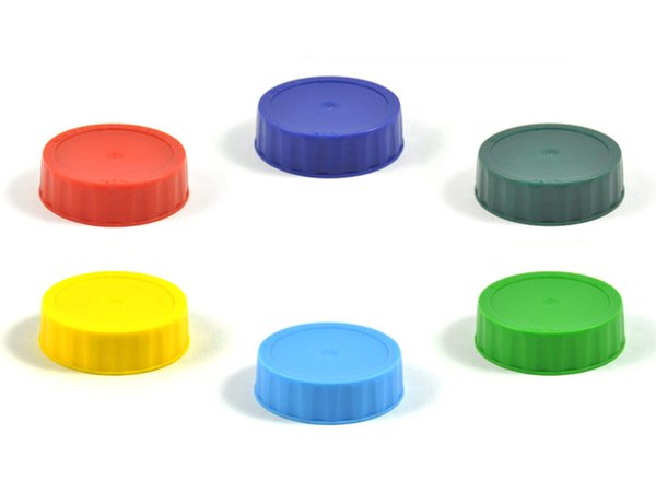 Quetschflaschen Schraubdeckel-Set in 6 Farben