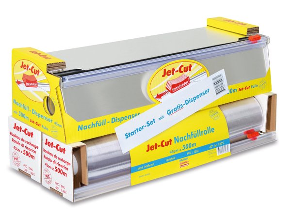 Starter-Set Jet-Cut Dispenser Inkl. 2 Rollen 45 cm x 500 m